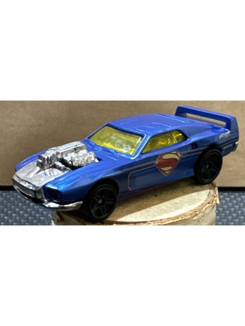 Hot Wheels Superman Riveted Blue Car | 2004 LOOSE